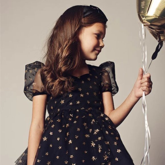 Rue Muu Dream Star Black Tulle Dress - Picture 5 of 5